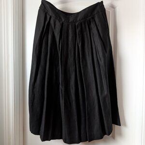 Wilfred with Linen Midi Skirt in Black